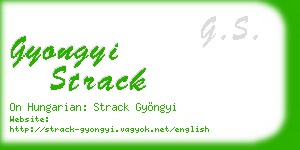 gyongyi strack business card